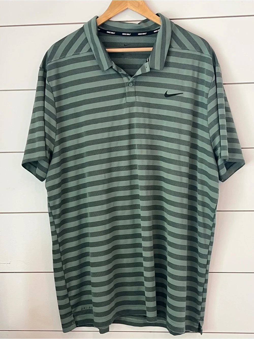 Nike Men's Striped Polo Shirt /golf/‎ dri fit
